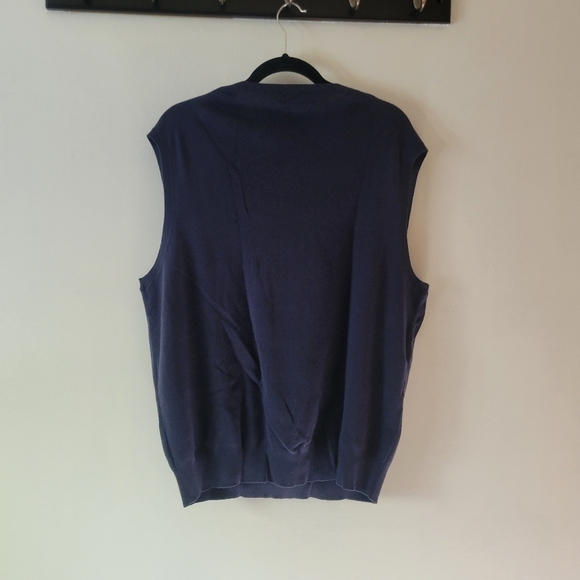 Polo Ralph lauren NWT Pima COTTON Navy Knit Vest XXL/TTG. - Picture 5 of 9